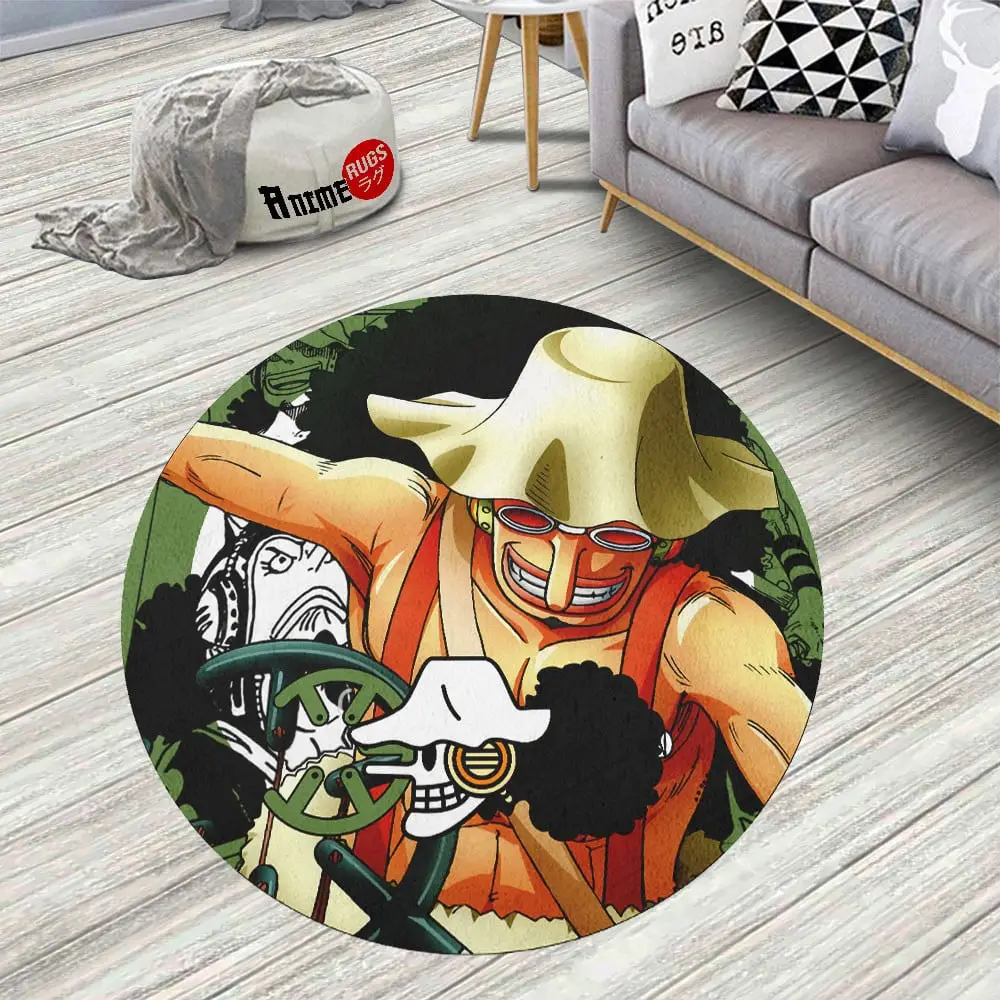 Manga Usopp Round Rug Custom Circle Carpet