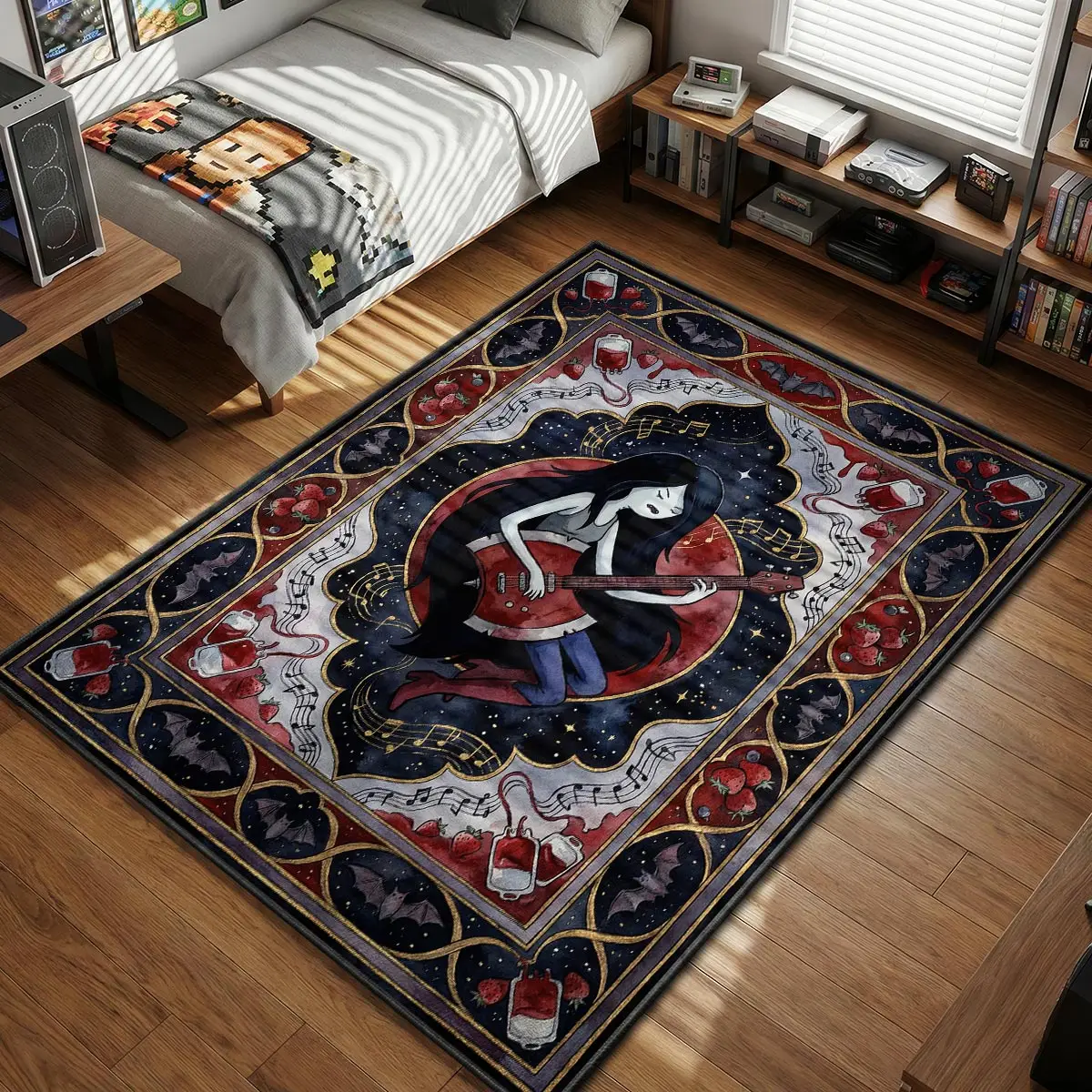 Marceline Axe Bass Rug - Adventure Time Room Mat