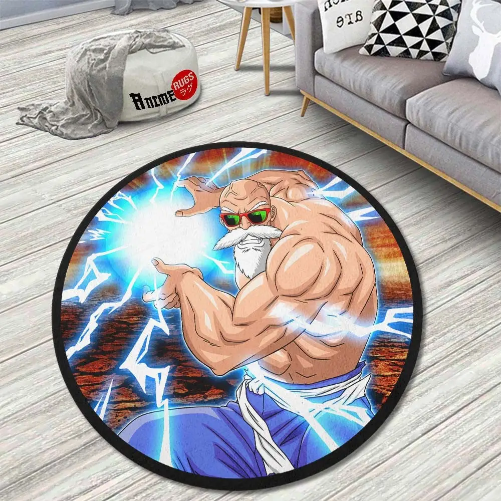 Master Roshi Skill Round Rug Custom Anime Room Mats