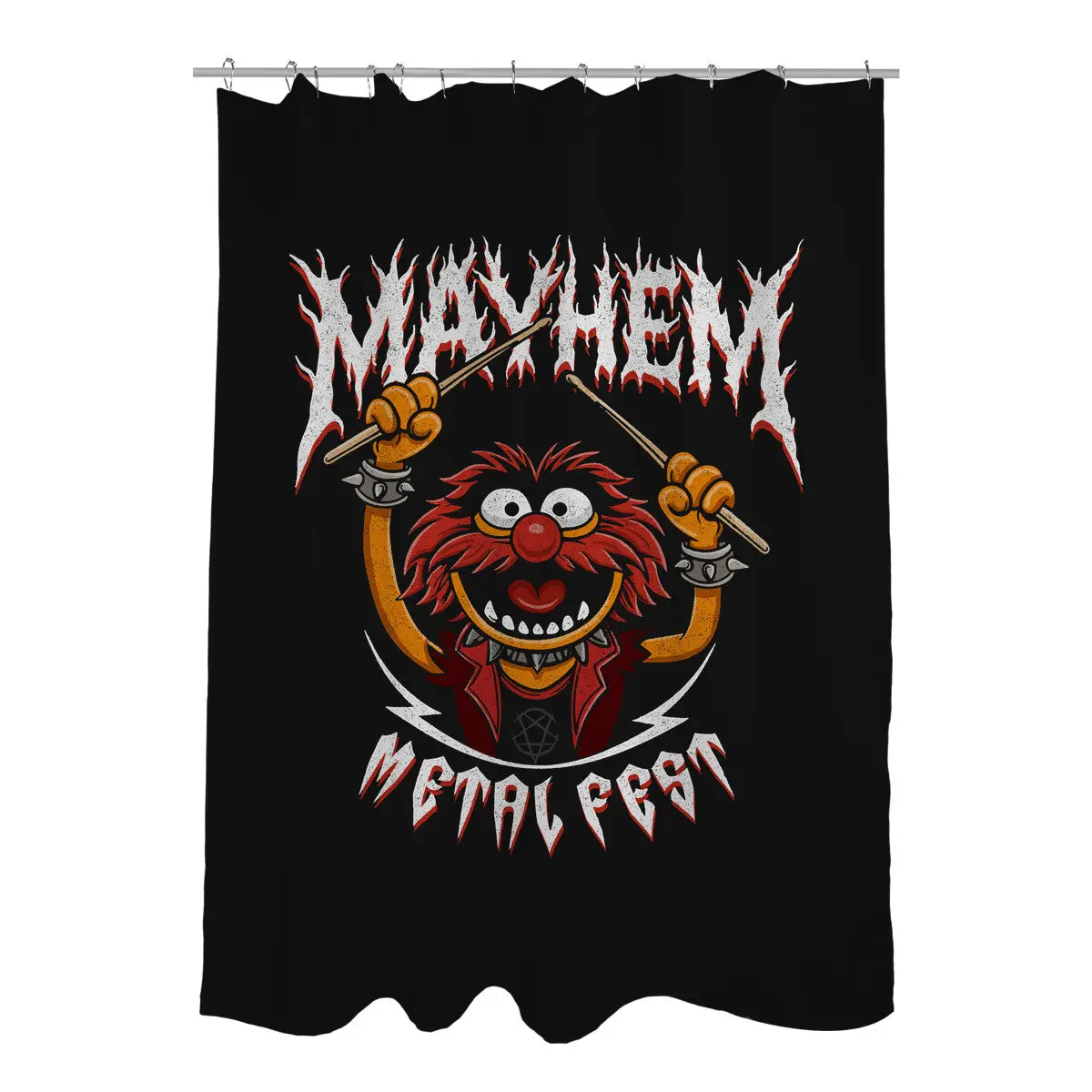 Mayhem Metal Fest Shower Curtains