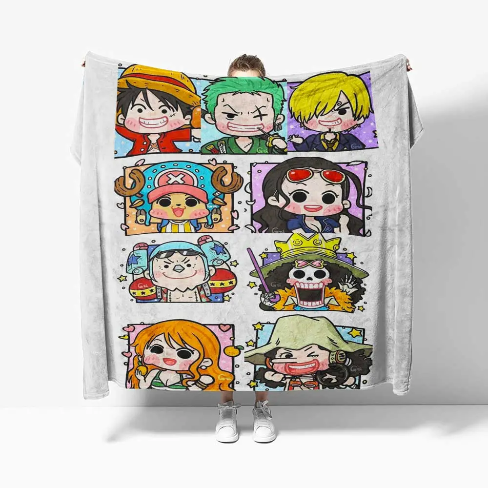 Members Straw Hat Crew blankets Chibi styles