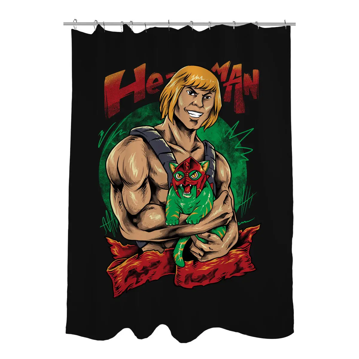 Men Love Cat Shower Curtains