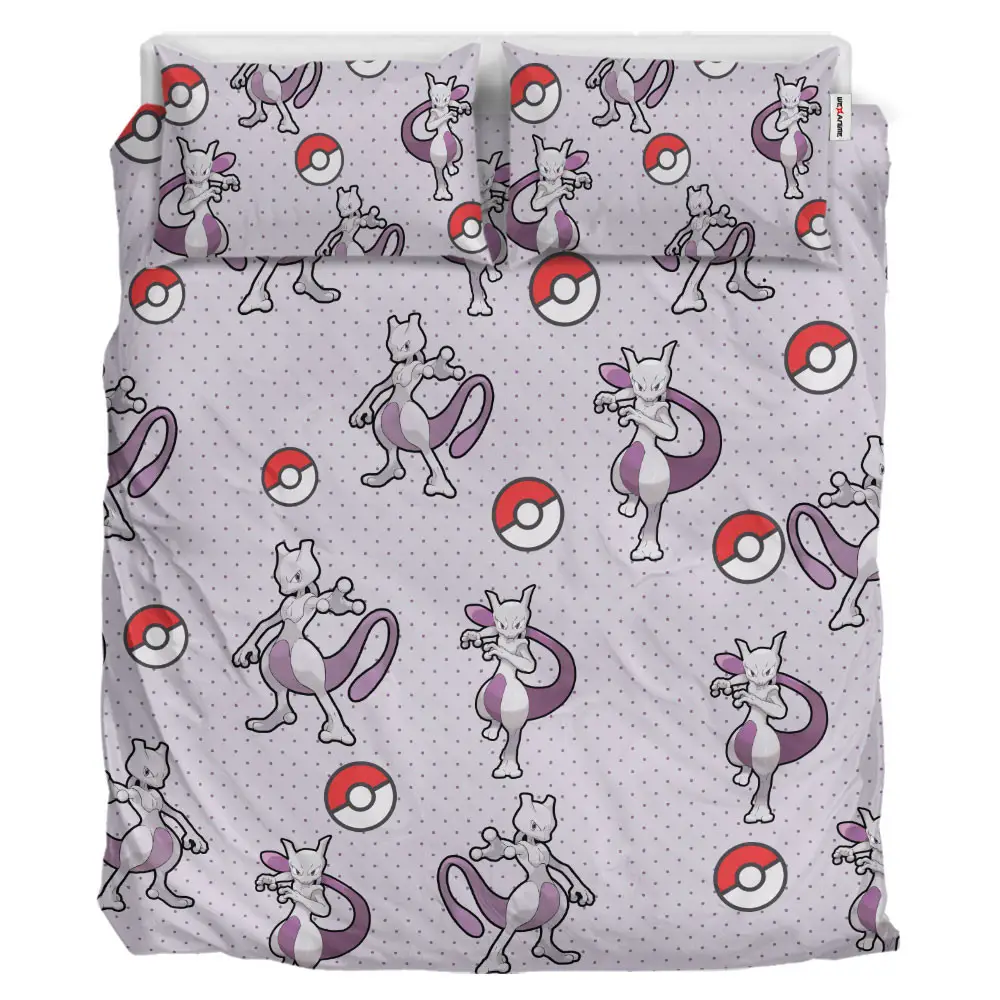 Mewtwo Custom Anime Bedding Set