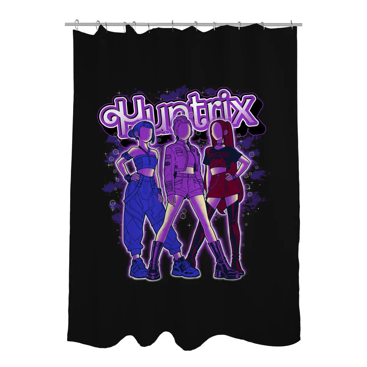 Midnight Demon Hunter Shower Curtains