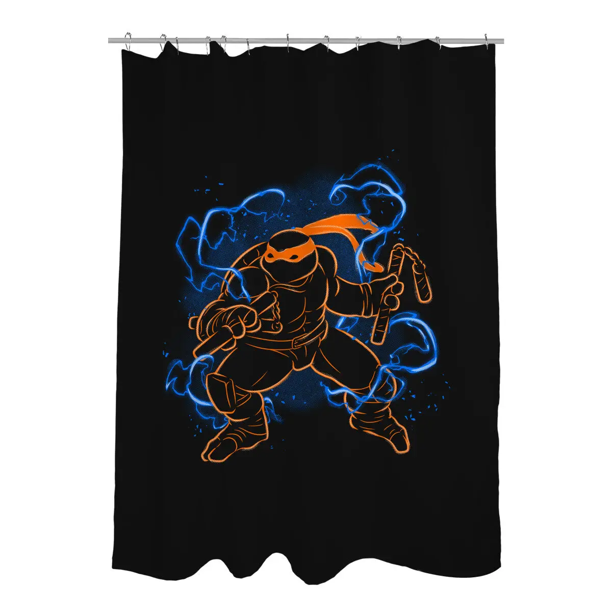 Mikey Electric Neon Shower Curtains