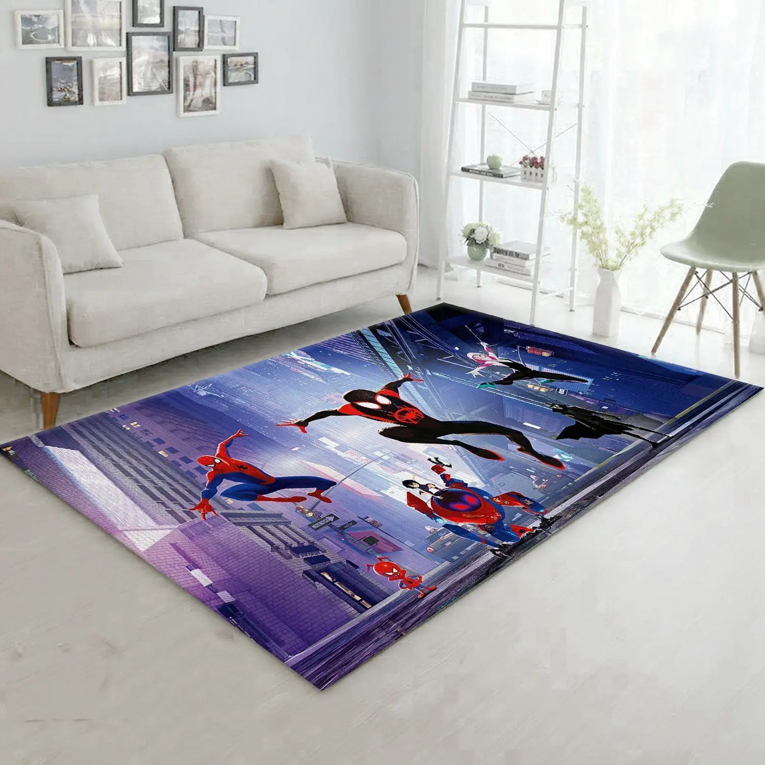 Miles Morales Spiderman Rug Home Decor