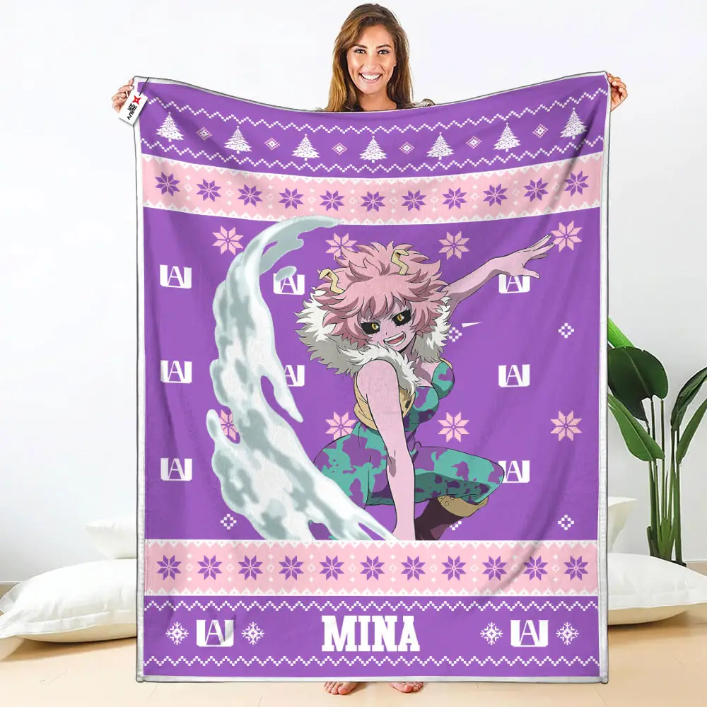 Mina Ashido Blanket Custom My Hero Academia Anime