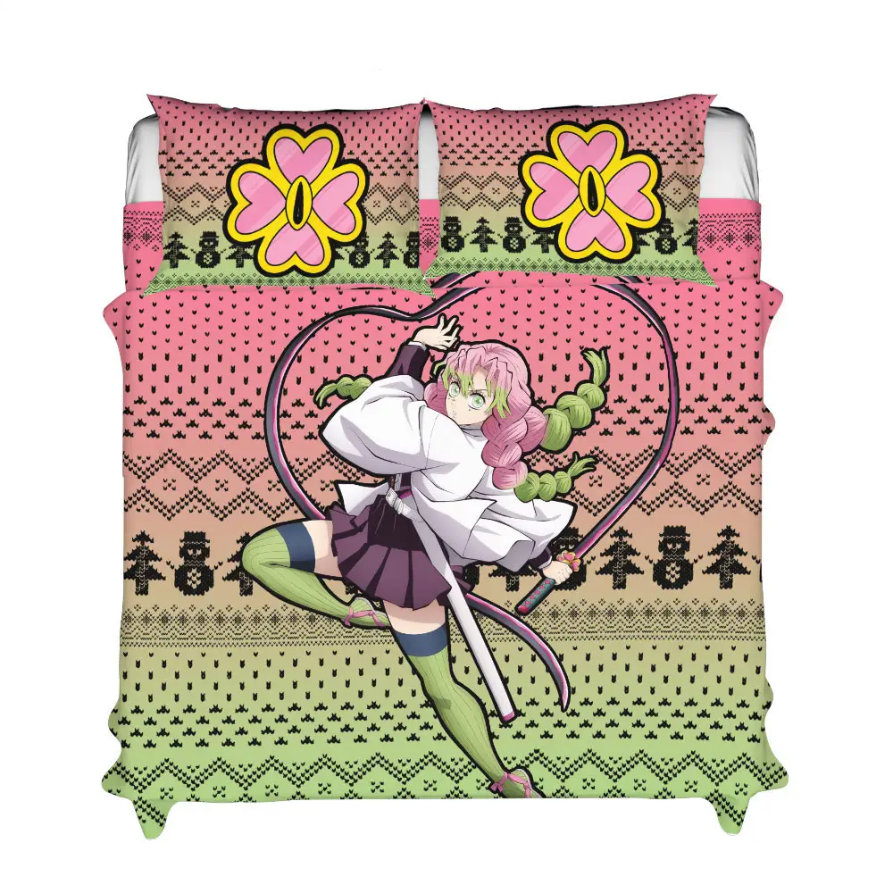 Mitsuri Xmas Polyester Duvet Cover Set