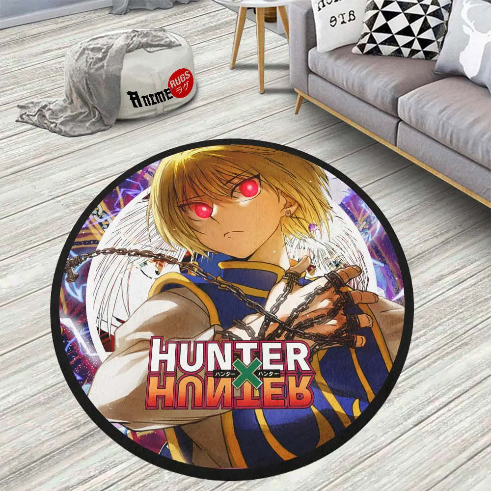 Mix Manga Kurapika Skid-Proof Round Rug