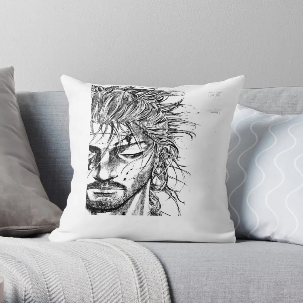 Miyamoto Musashi Vagabond Throw Pillow