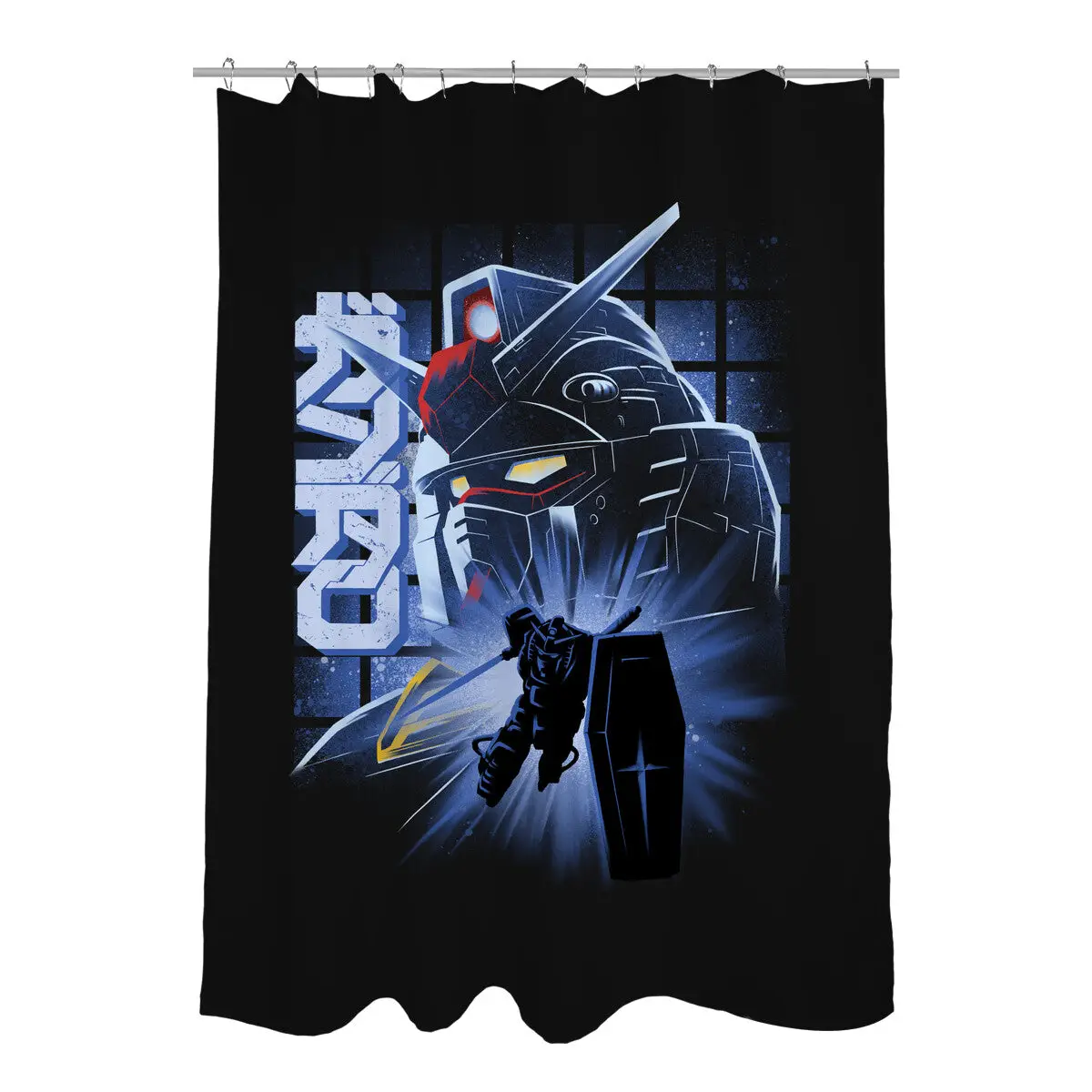 Mobile Suit Fighter Shower Curtains