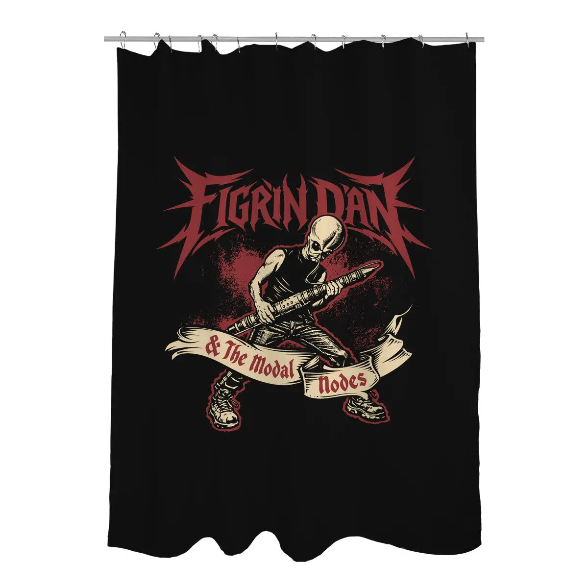 Modal Mayhem Shower Curtains