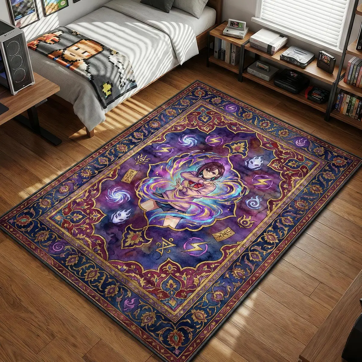 Momo Ayase Psychic Rug - Dandadan Chair Mat