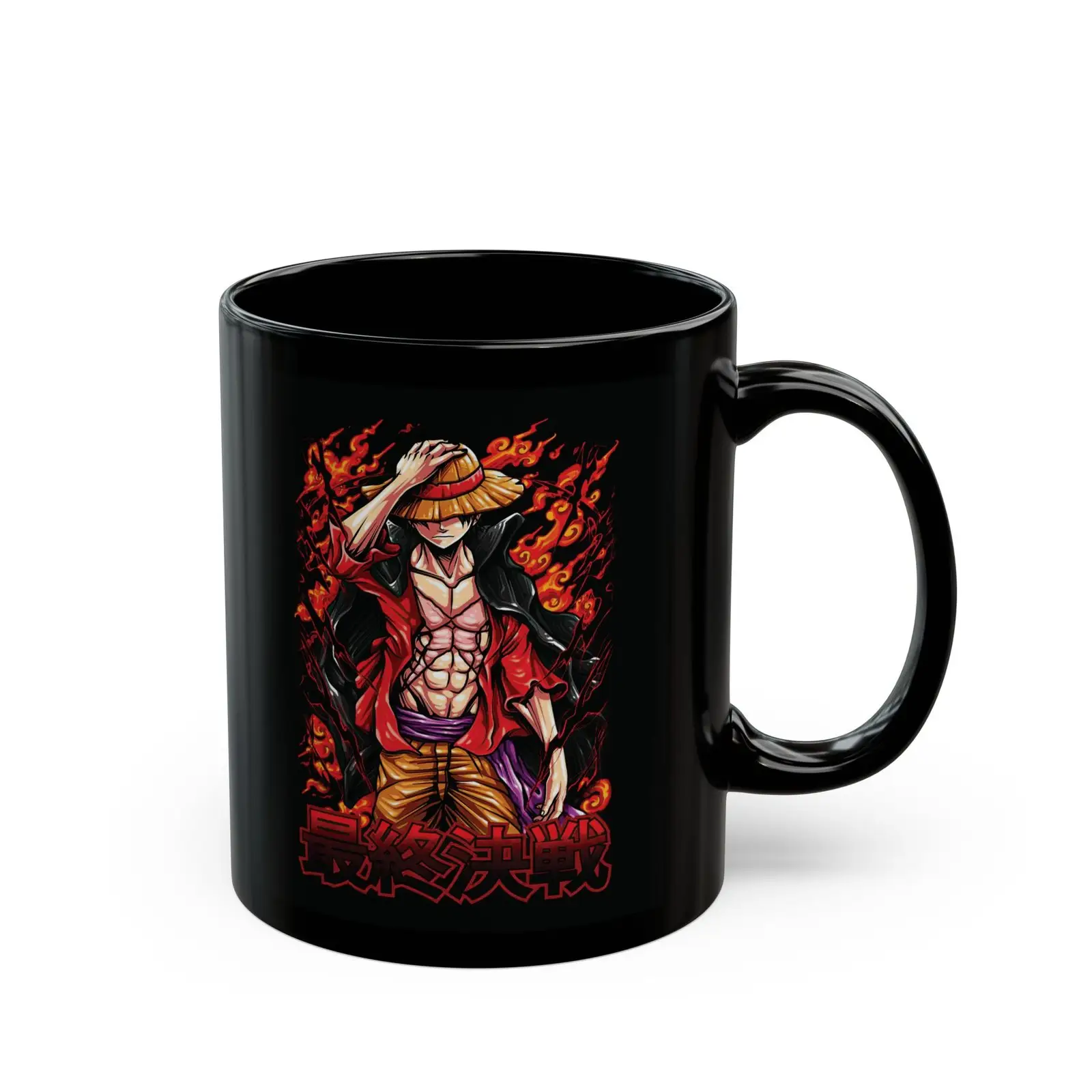 Monkey D Luffy Mug 11oz Black