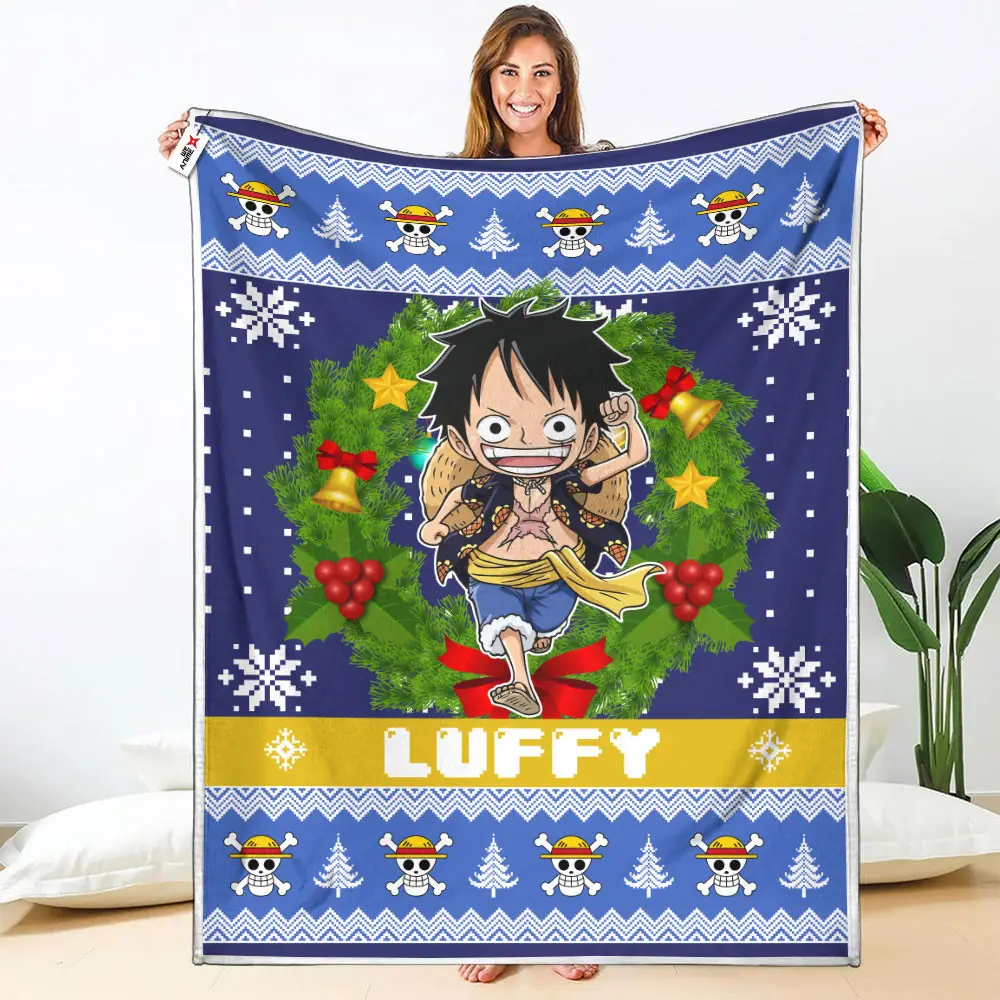 Monkey D. Luffy Dressrosa Arc Blanket Custom Anime