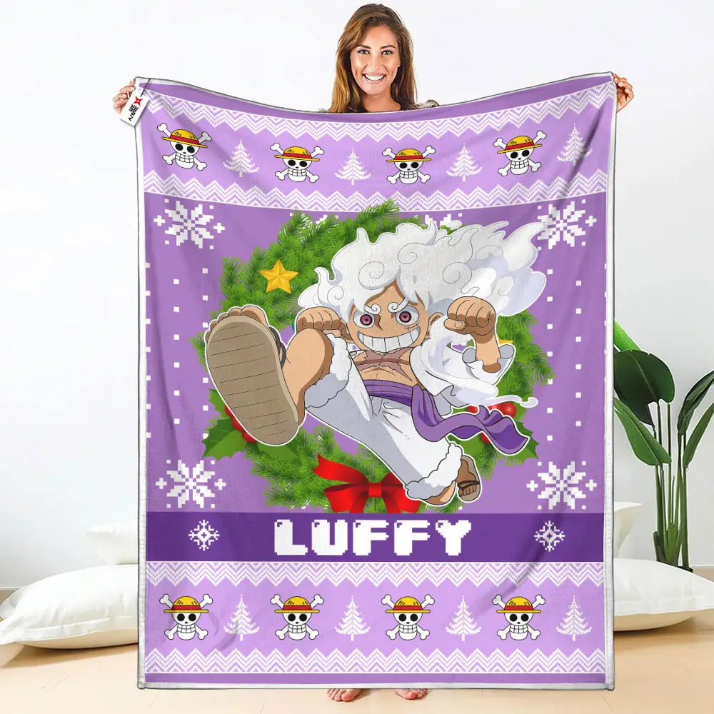 Monkey D. Luffy Gear 5 Blanket Custom Anime