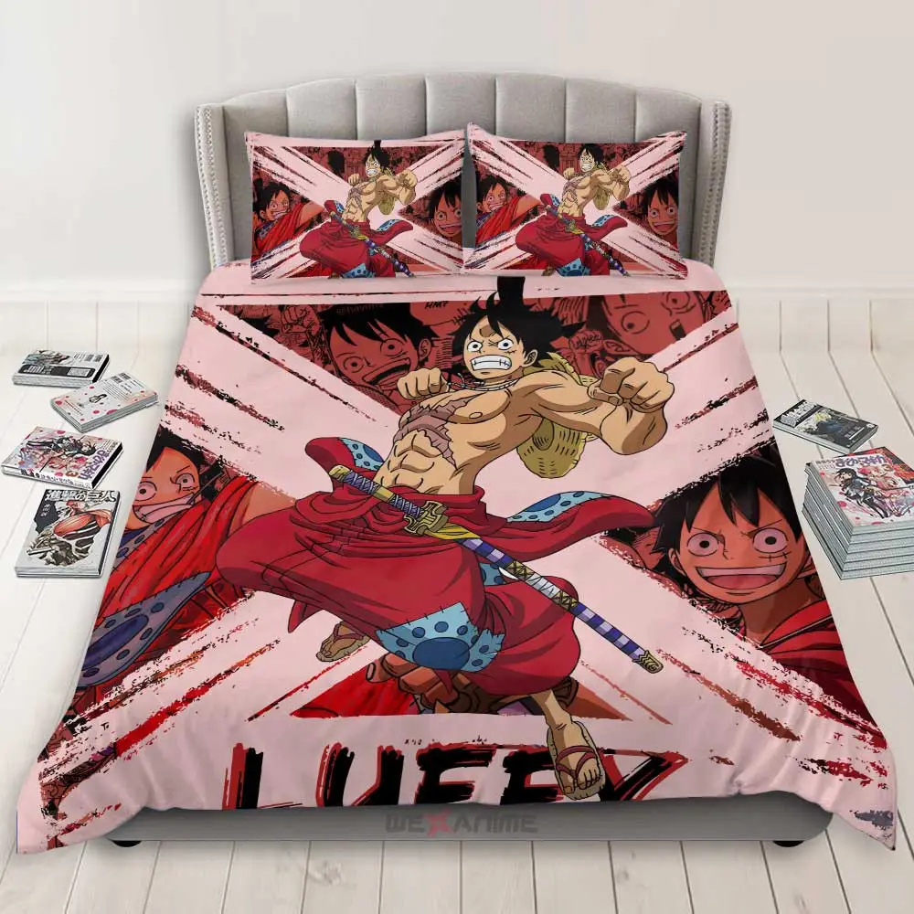 Monkey D. Luffy Wano Arc Bedding Set Anime