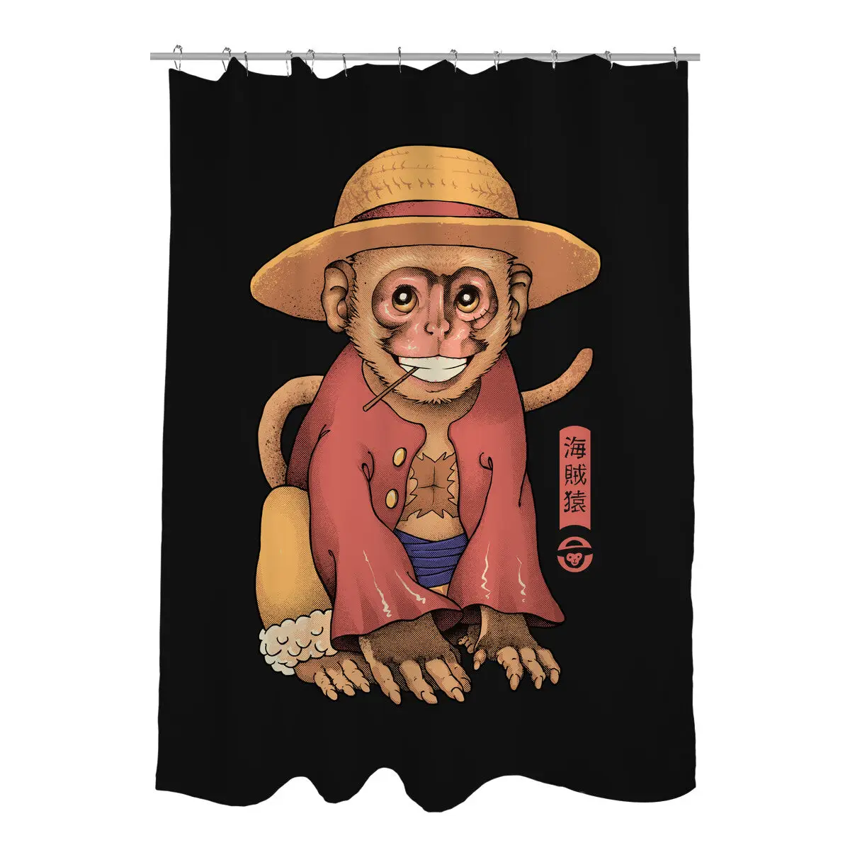 Monkey Pirate King Shower Curtains
