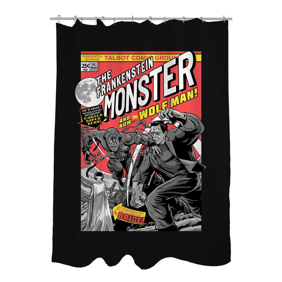 Monster V Wolf Shower Curtains