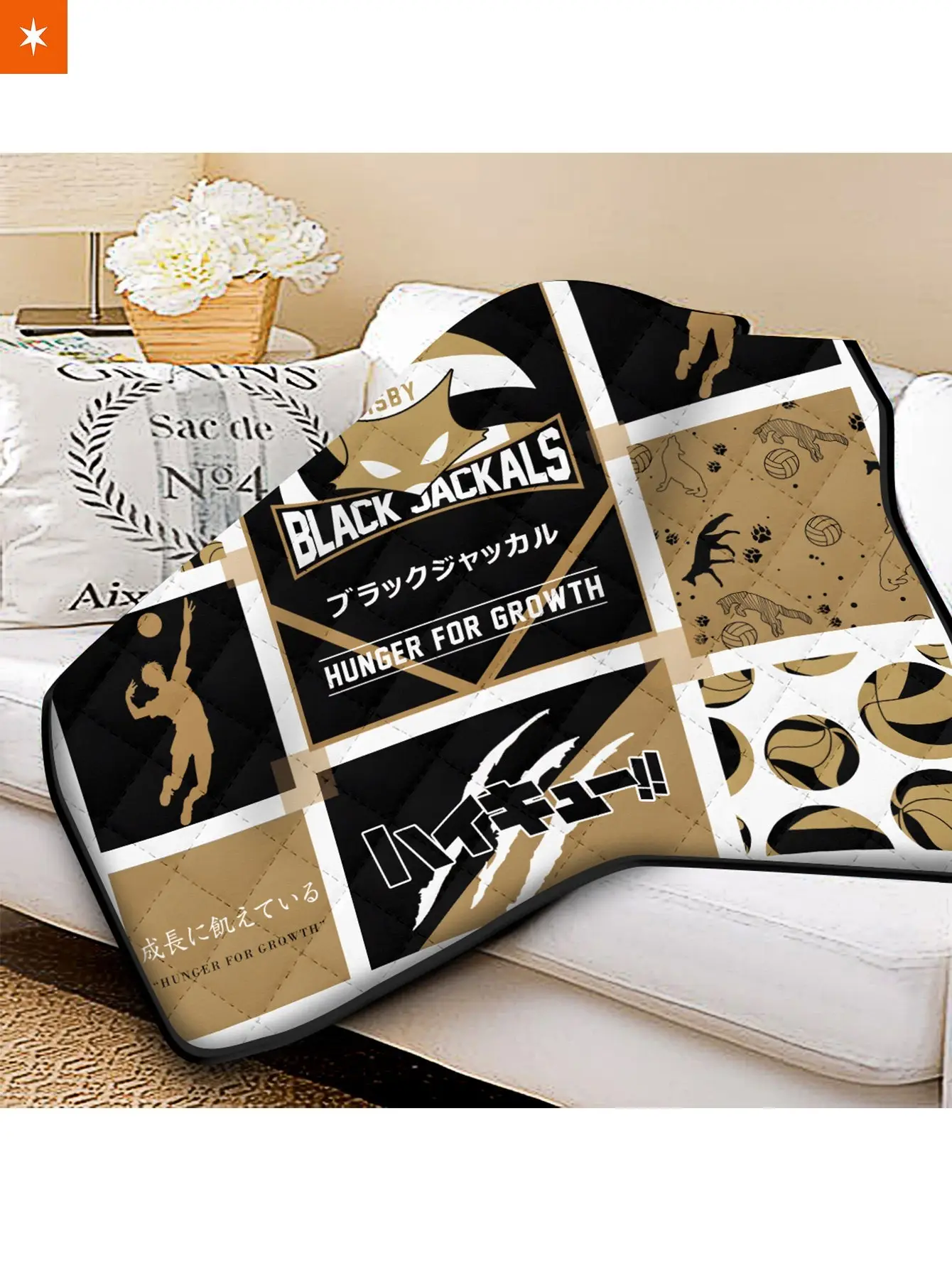MSBY Black Jackals Cozy Quilt Blanket