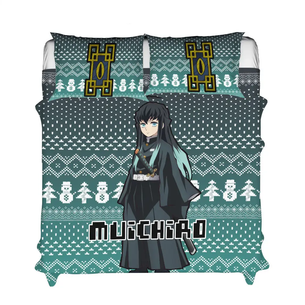 Muichiro Xmas Polyester Duvet Cover Set
