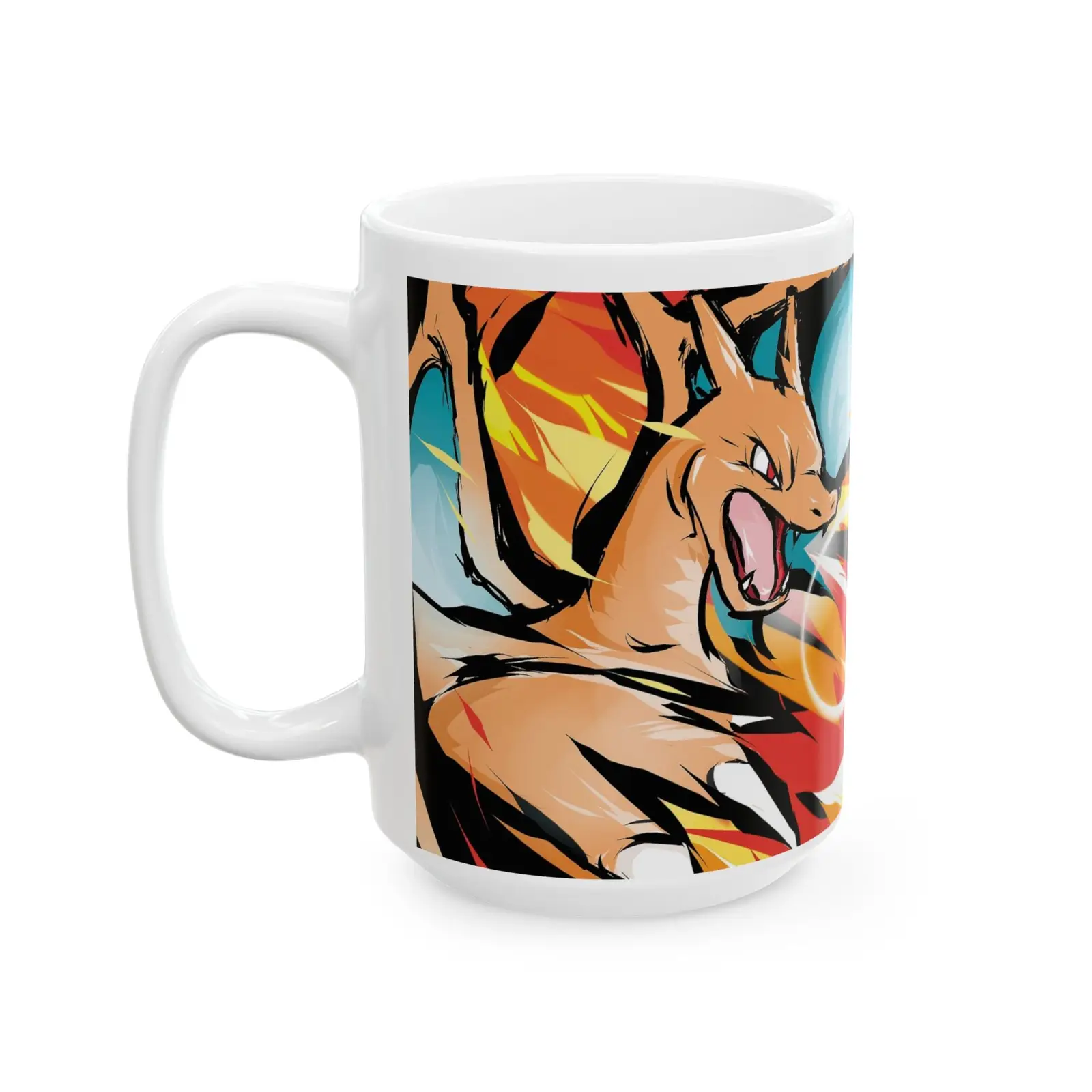 Multicolor Fire Ceramic Mug
