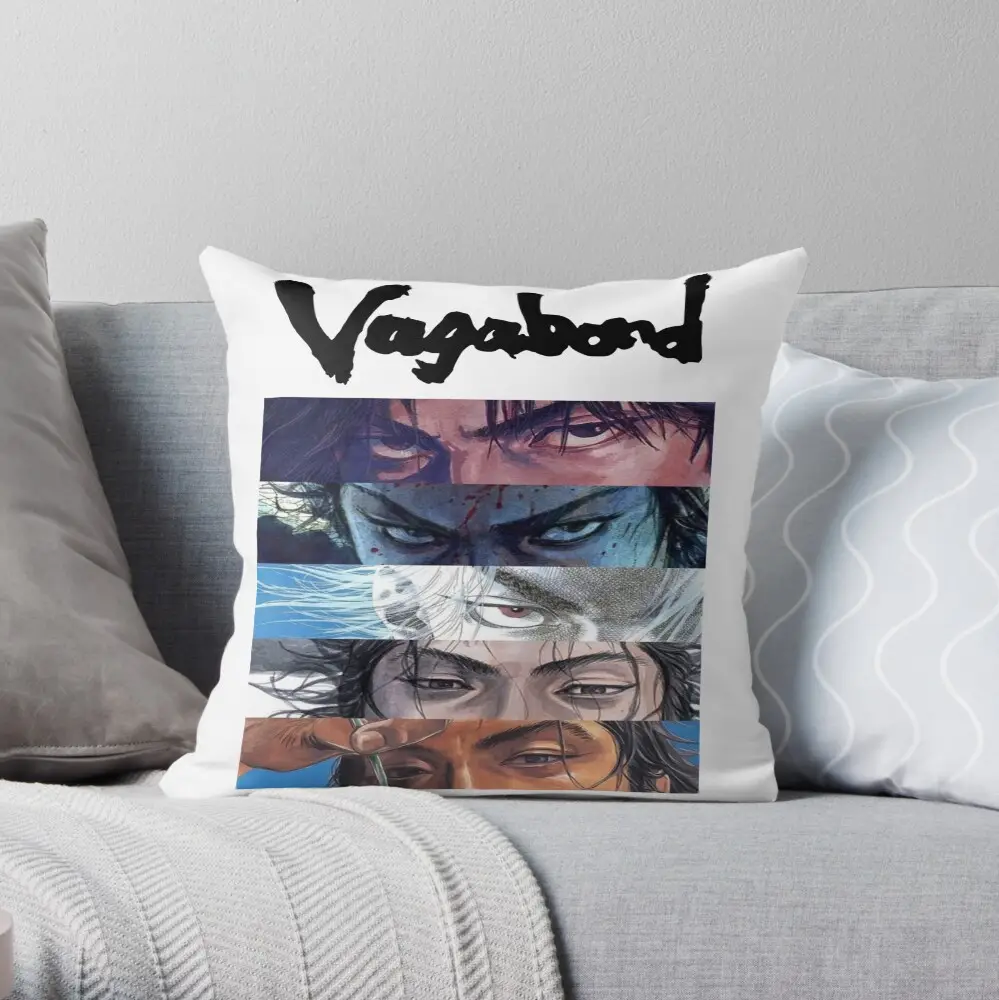 Musashi Miyamoto Vagabond Samurai Throw Pillow