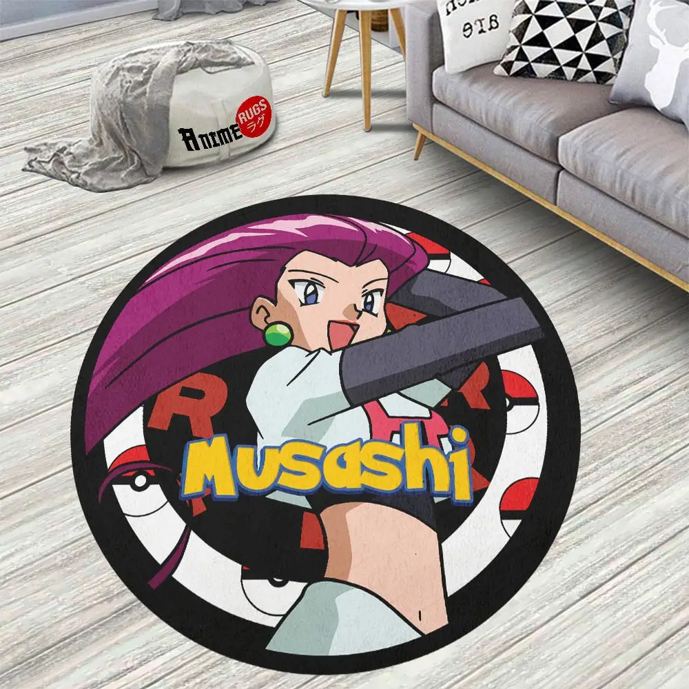 Musashi Skid-Proof Round Rug