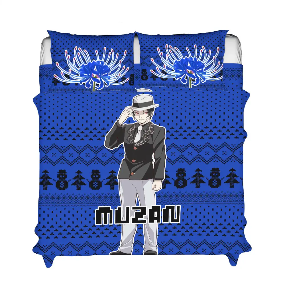 Muzan Xmas Polyester Duvet Cover Set