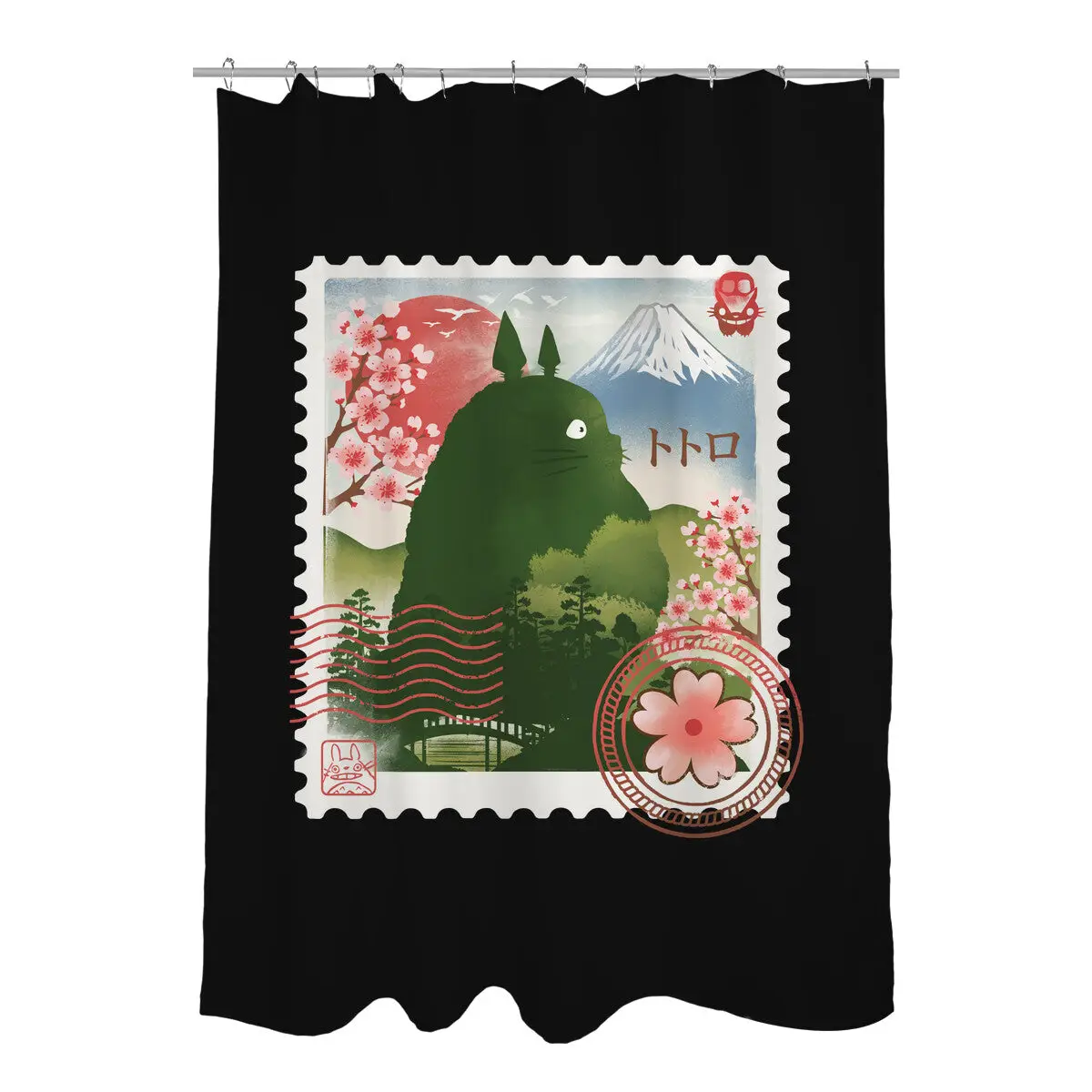 My Neighbor Mail Stamp Shower Curtains
