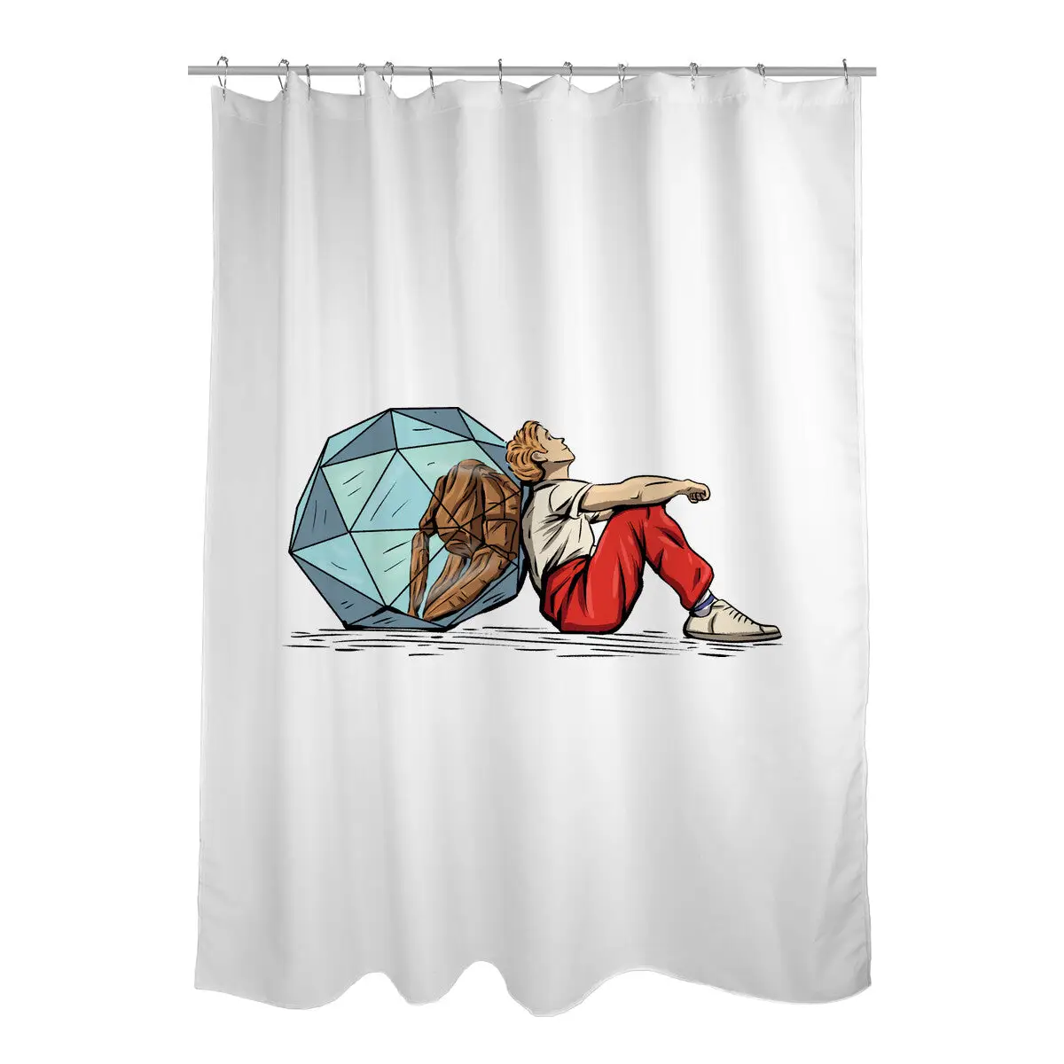 My Rock Friend Shower Curtains