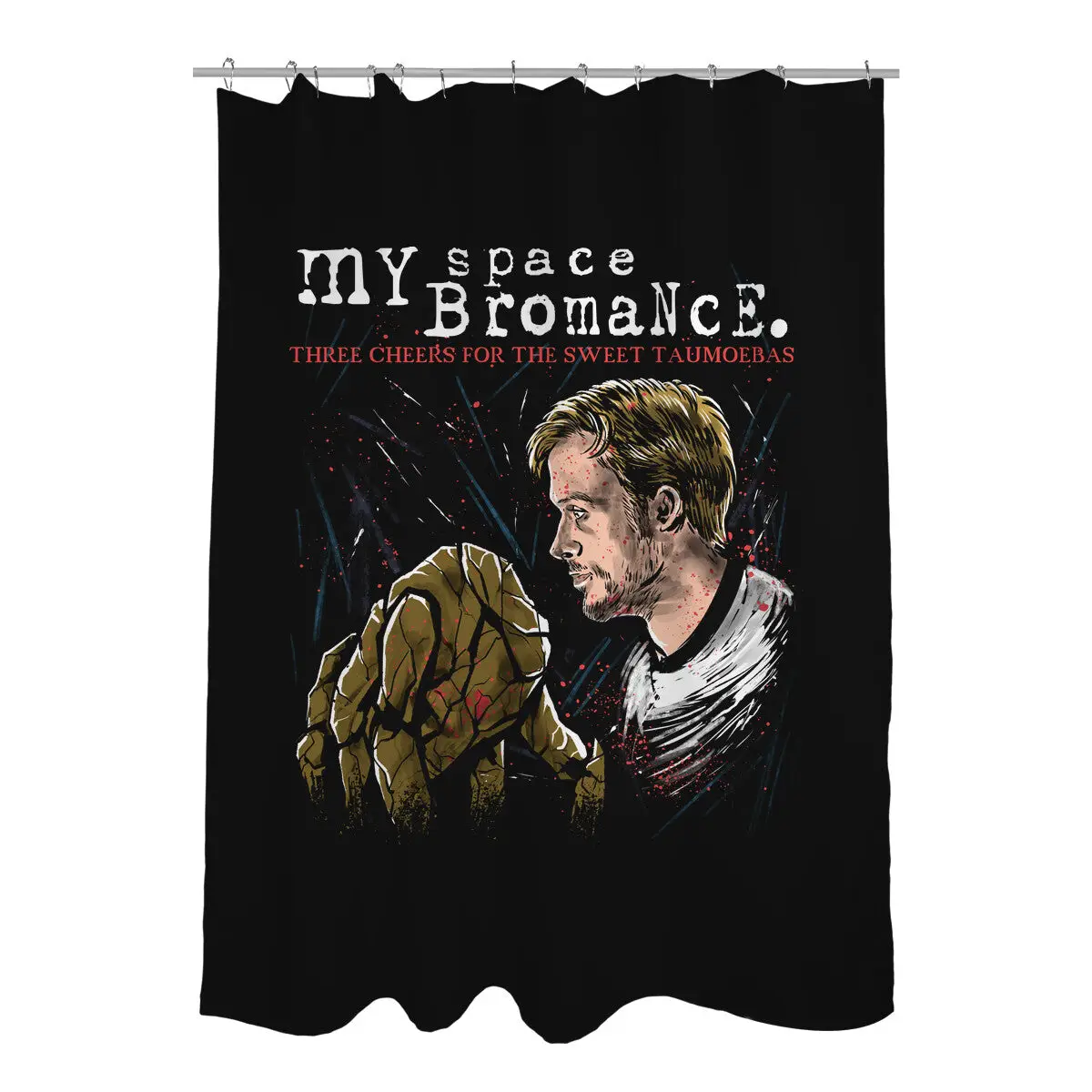 My Space Bromance Shower Curtains