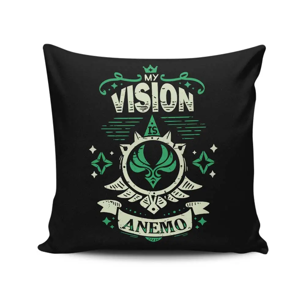 My Vision is Anemo - Throw Pillow