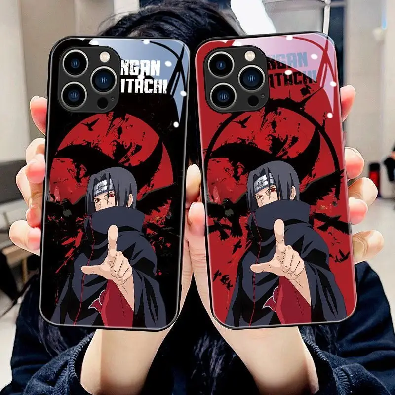Naruto ITACHIs Glass Phone Case | Glossy Style