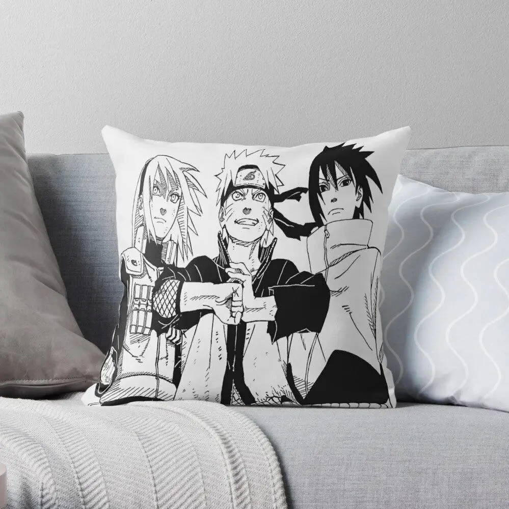 Naruto Sasuke and Sakura Throw Pillow
