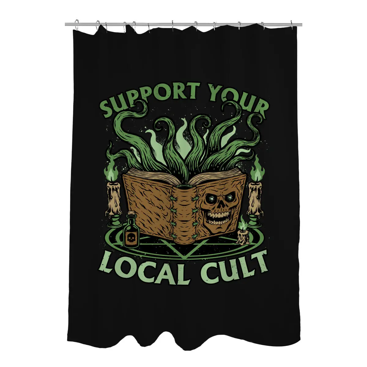 Necronomicon Cultist Book Shower Curtains