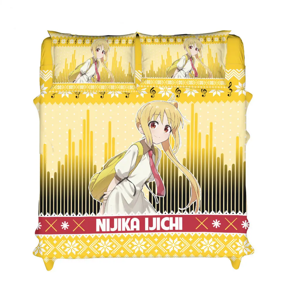 Nijika Ijichi Xmas Bedding Set Bed Room Home Decor For Anime Fans