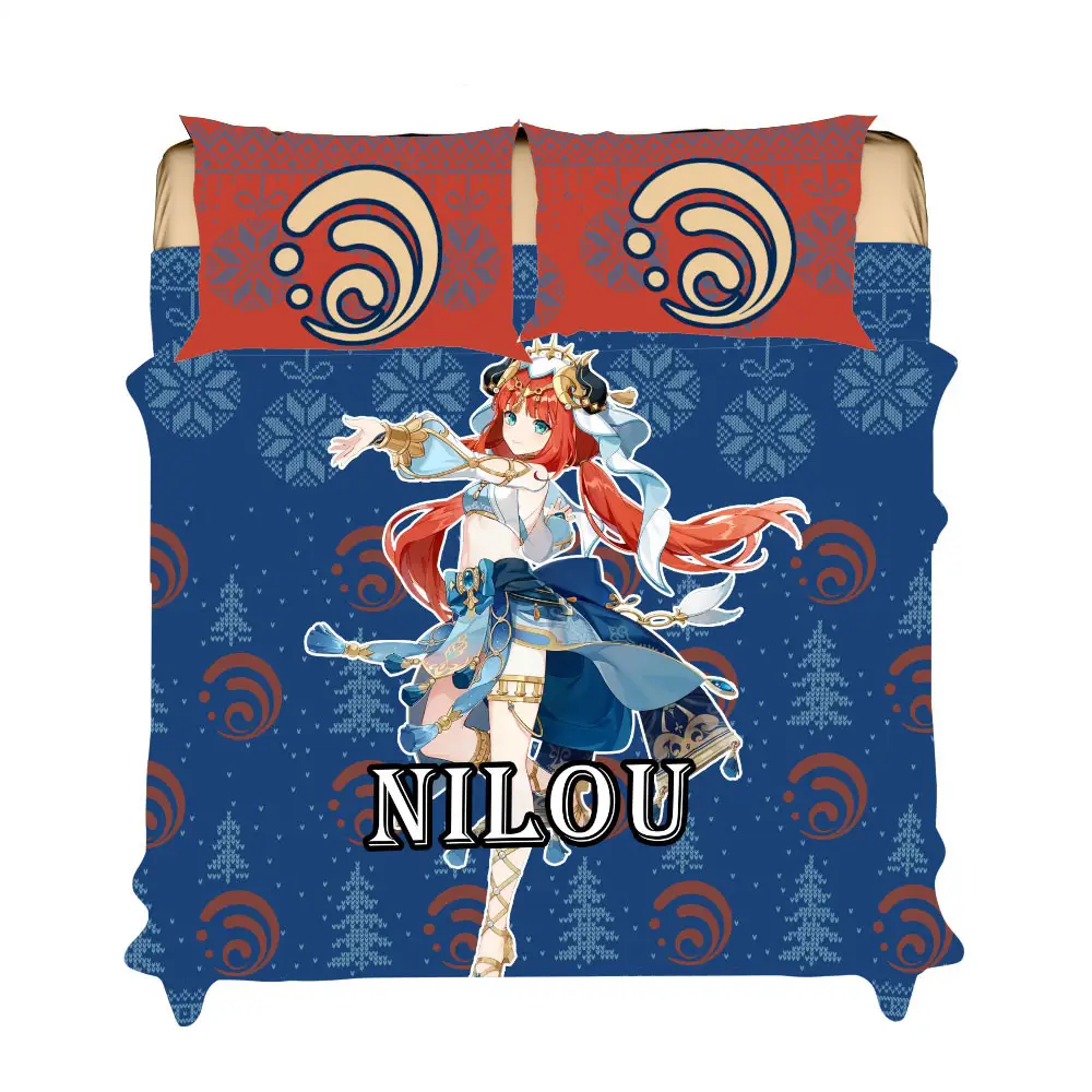 Nilou Xmas Bedding Set Bed Room Home Decor For Anime Fans