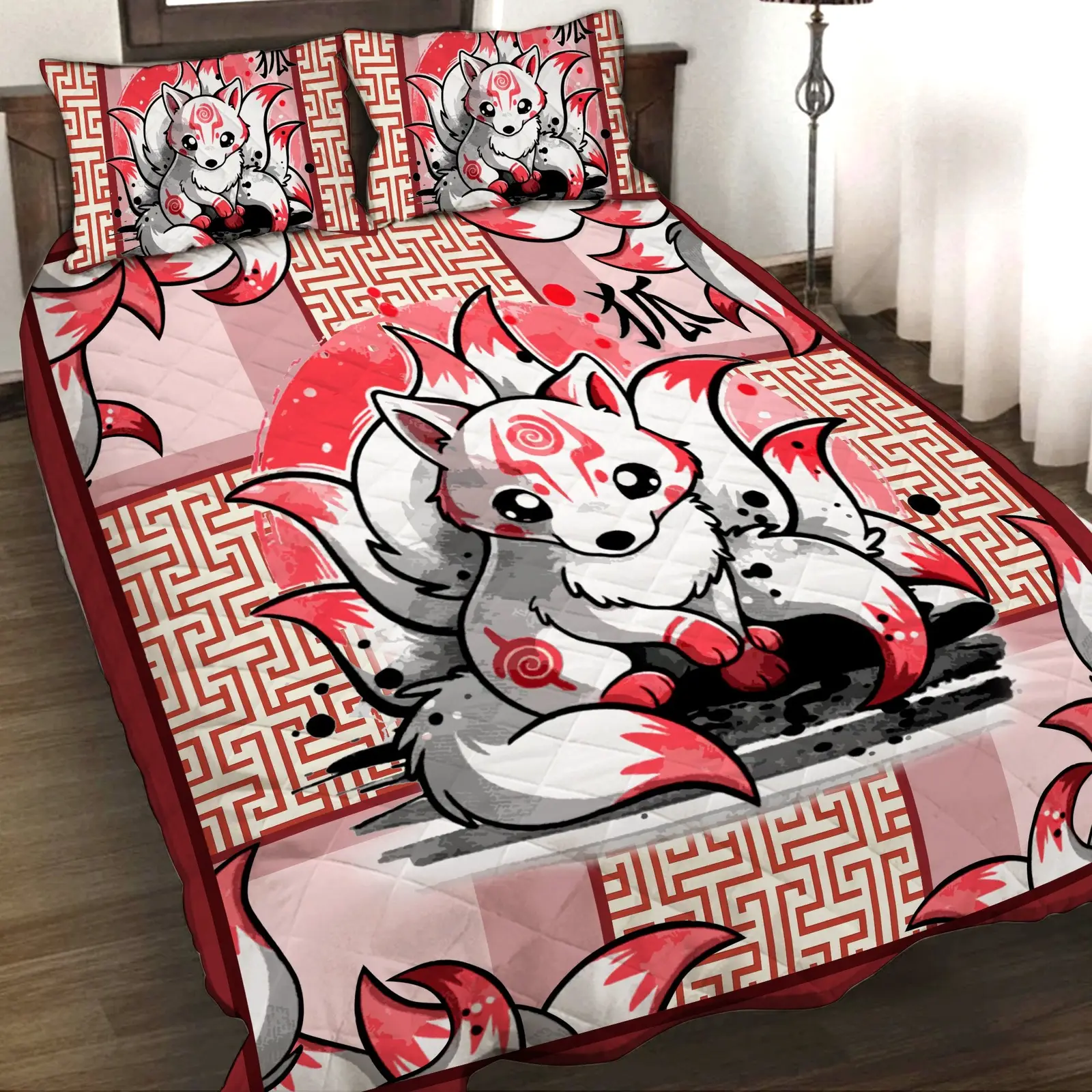 Ninetail Fox Spirit 3D Quilt Set