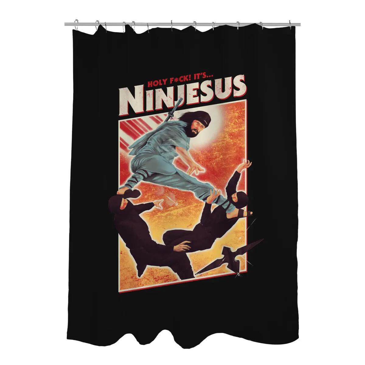 Ninjesus Shower Curtains