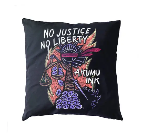 No Justice No Liberty Pillow Cushion