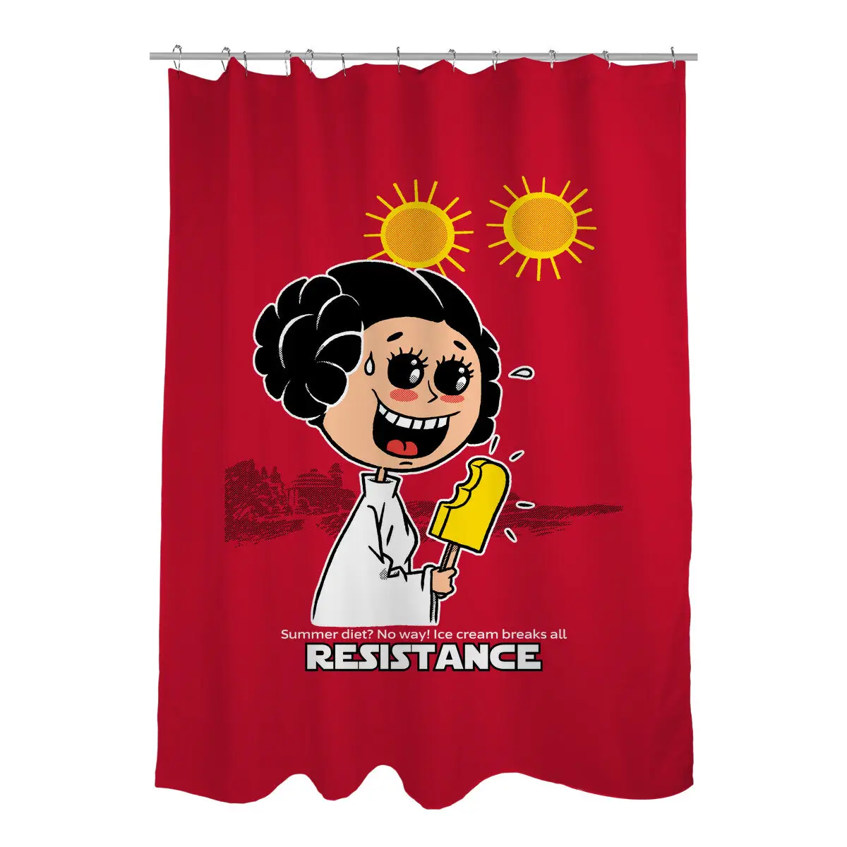 No Resistance Shower Curtains