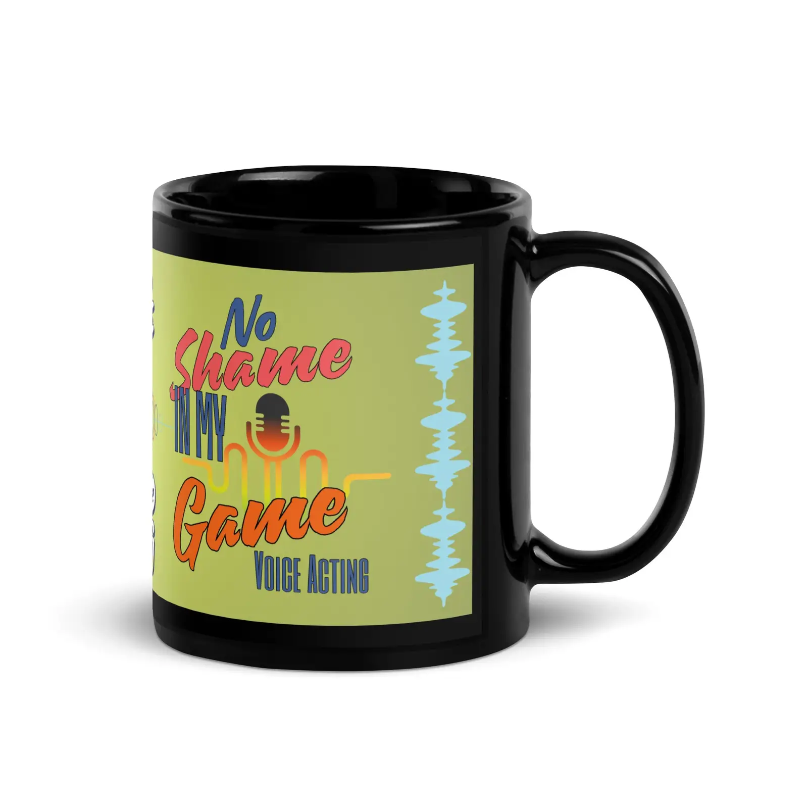 No Shame In My Game: Classic Ceramic Black Glossy Mug