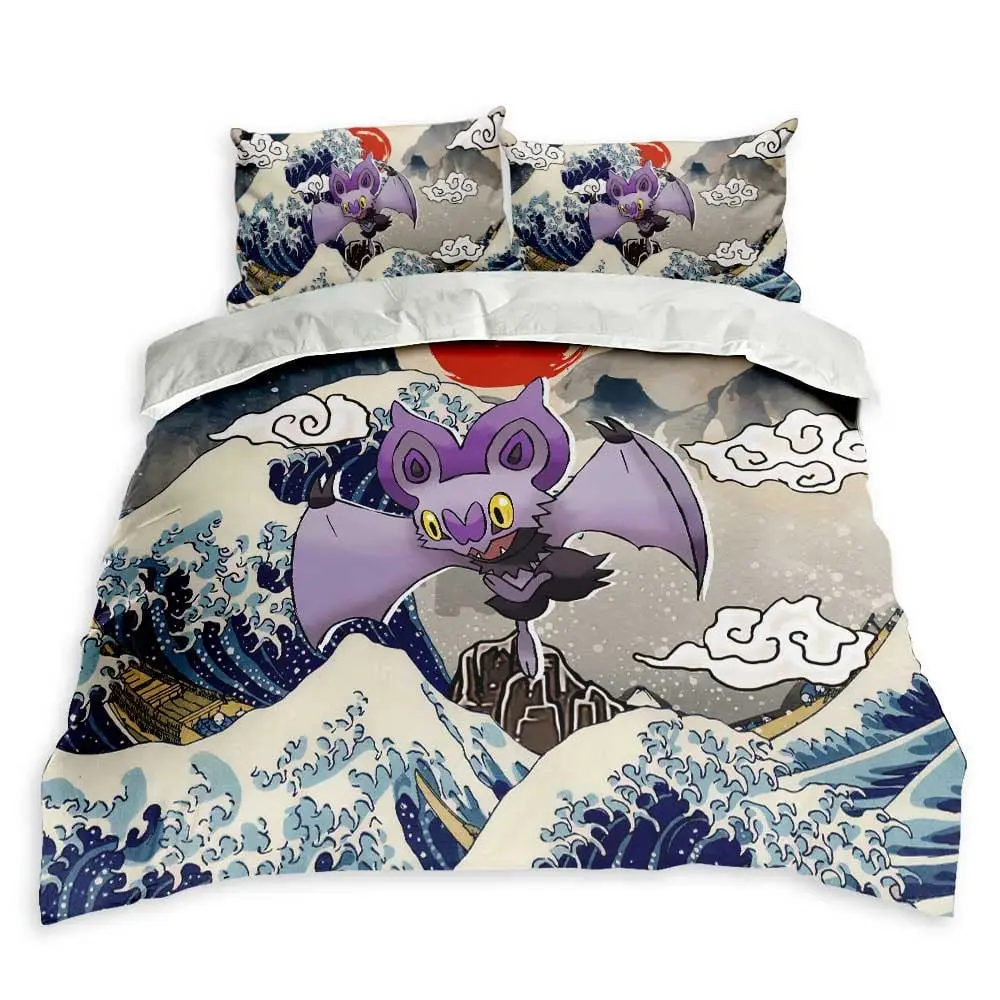 Noibat Bedding Set Kanagawa Great Wave Custom