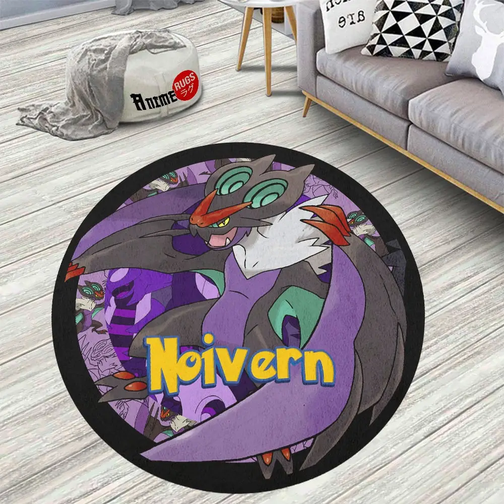 Noivern Skid-Proof Round Rug