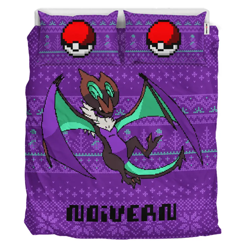 Noivern Xmas Polyester Duvet Cover Set