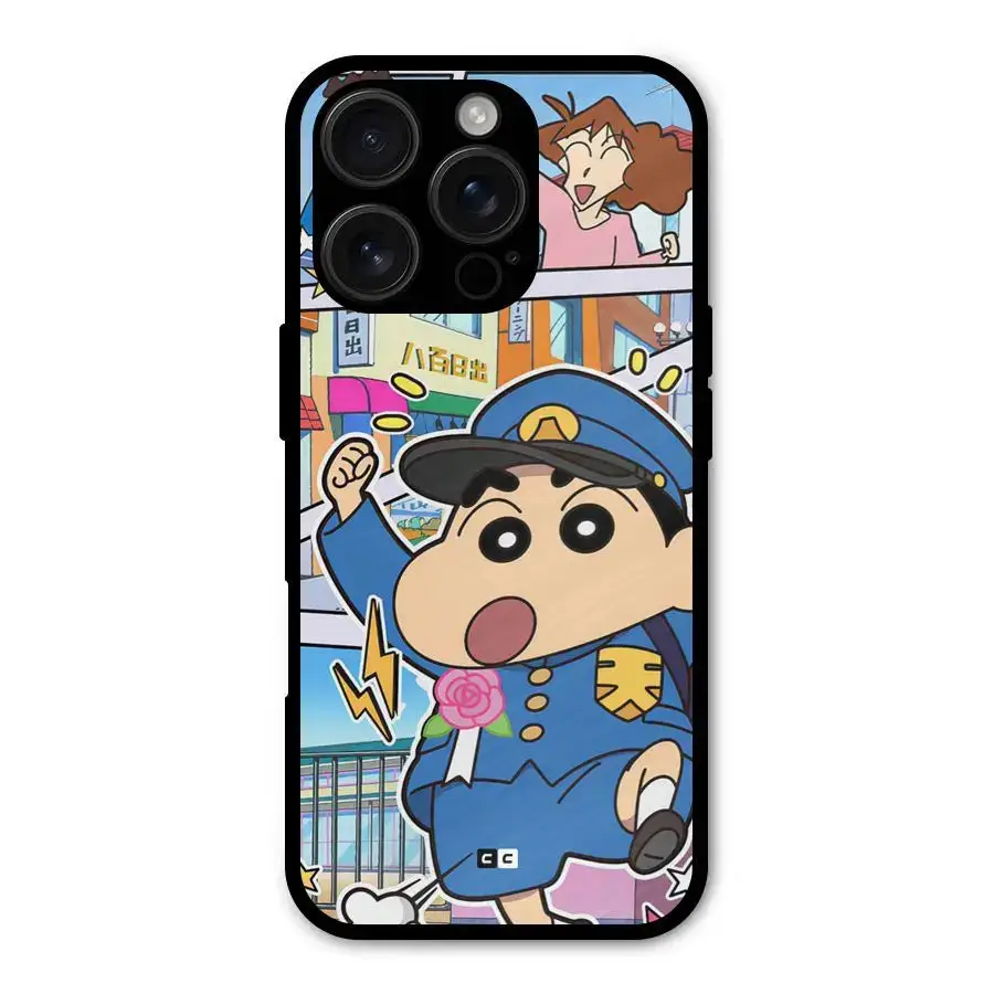 Officer Shinchan Shockproof Hybrid Protection Back Case Cover