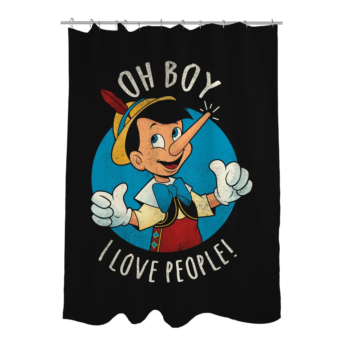 Oh Boy I Love People Shower Curtains