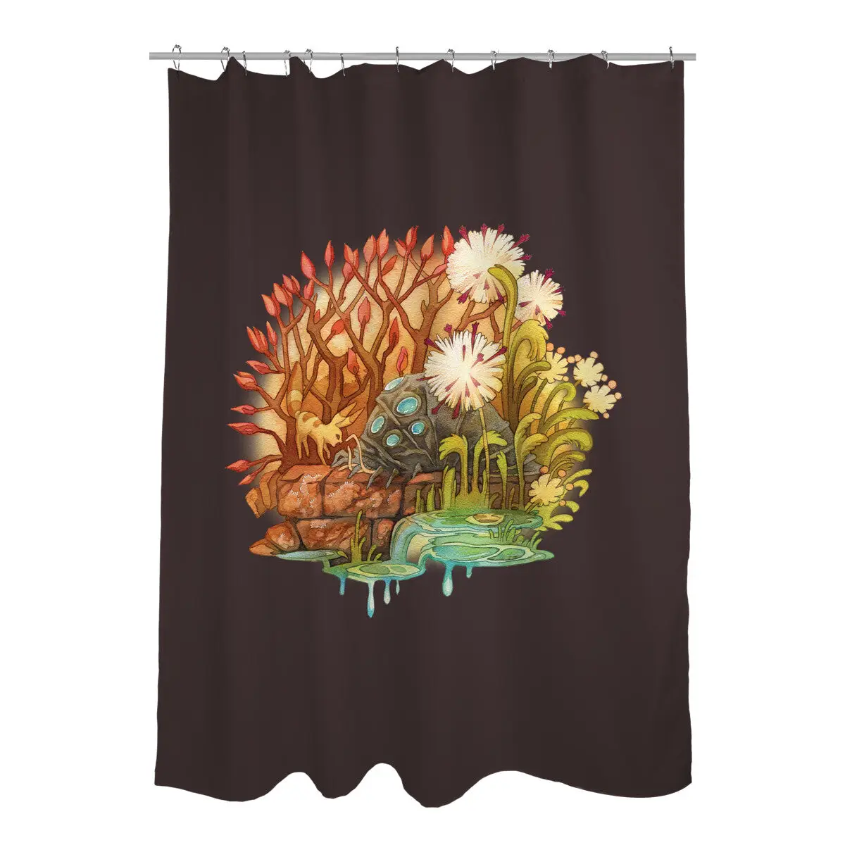 Ohmu and Fox Shower Curtains