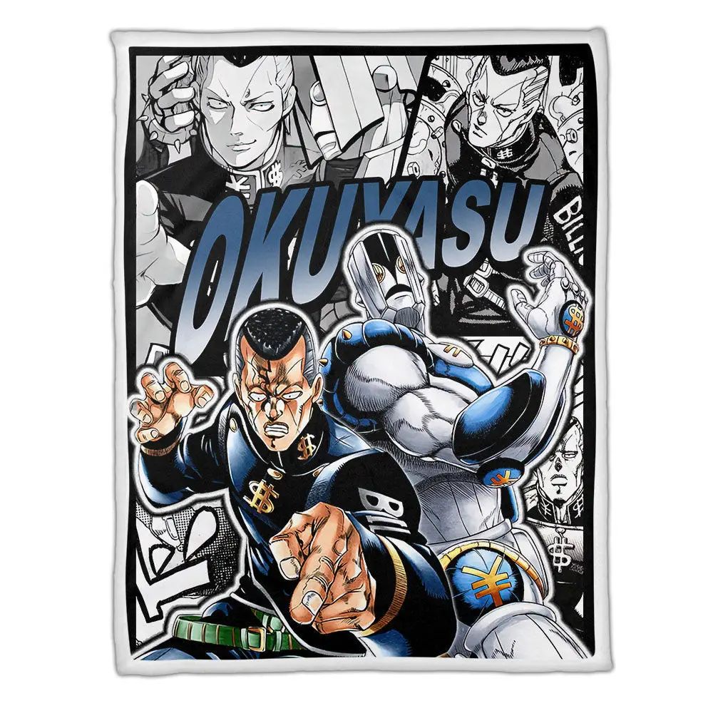 Okuyasu Nijimura Blanket Custom JJBA Anime